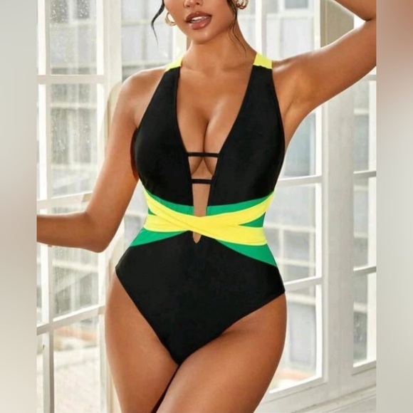 (NWT)One Piece Caribbean Body Shaping Monokini Swimsuit - Picture 2 of 7